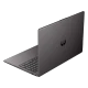 HP 255R G10 D30M3ETA22 koyu gri iş ve ofis laptopu, açılmış klavye ve arka kapak görünümü