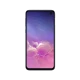 Samsung Galaxy S10e siyah akıllı telefonun önden görünümü, tam ekran tasarım ve delikli ön kamera detaylı vitrin çekimi