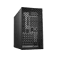 Dell Precision T3630 Delta masaüstü bilgisayar, siyah kasası ve ızgaralı ön paneliyle önden görünür