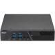 Asus Minipc PB50-BR072MD masaüstü bilgisayarın siyah ön paneli ve bağlantı noktaları
