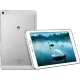 Huawei MediaPad T1 10 beyaz tablet, arka kapak ve önde ekran görüntüsüyle kullanım deneyimini sergiler.