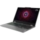 Lenovo LOQ 15ARP9 83JC00H4TRA62 gri oyuncu laptop, açık ekranda RGB aydınlatmalı klavye ile yandan görünüm