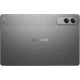 Lenovo Yoga Tab TB710FU gri tablet, arka kamera modülü ve Lenovo yazısı; yanında kalem aksesuarı