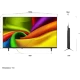 LG 55NU8E0B3LA Ultra HD 4K TV, siyah çerçeveli ekranında renkli soyut desen görüntüsü