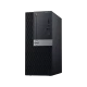 Dell OptiPlex 7070 N003O7070MT_W siyah masaüstü bilgisayar, ön paneli ve bağlantı noktalarıyla