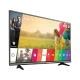 LG 60UH605V Ultra HD 4K LED televizyon; canlı renkli menü ekranı ve uzaktan kumanda simgeleri görünüyor