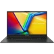 Asus Vivobook Go 15 E1504GA-NJ251 siyah iş ve ofis laptopu, açık ekran ve klavye görünümlü vitrin fotoğrafı