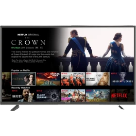 Arçelik A65L 8900 5A Ultra HD 4K LED televizyon, siyah çerçeveli ekranda Netflix arayüzüyle