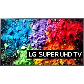 LG 75SK8100PLA 75 inç Ultra HD 4K LED TV ekranında renkli taş dokulu sahne görüntüsü