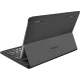 Lenovo IdeaTab Miix 10 inç siyah tablet klavye ile kullanım görünümü, iş ve ofis için.