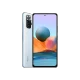 Xiaomi Redmi Note 10 Pro mavi akıllı telefon, ön ekran ve arka kamera modülü görünümü