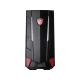 MSI Nightblade MI3 siyah masaüstü bilgisayar kasasının önden görünümü, kırmızı detaylar ve MSI logosu