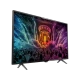Philips 55PUS6101 Ultra HD 4K LED TV, siyah standlı ve canlı renkli film sahnesi ekranda