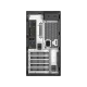 Dell Precision T3630 Delta masaüstü bilgisayarın siyah arka paneli ve bağlantı noktaları
