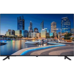 Beko B43 A 675 A Full HD FHD TV, siyah çerçeveli ekranında gece şehir manzarası gösteriyor