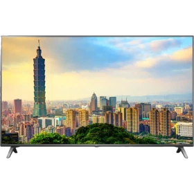 LG 49SK8000 49 inç Ultra HD 4K LED televizyon, şehir manzaralı ekranda canlı renklerle
