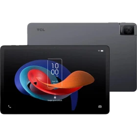 TCL Tab 10 Gen 2 gri uygun fiyatlı tablet, arka ve ön yüzüyle; canlı ekrana sahip vitrin görünümü