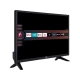 Vestel 32F9400 Full HD FHD siyah LED televizyon, akıllı TV arayüzüyle önden görünüm