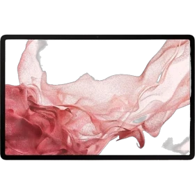 Samsung Galaxy Tab S8 Wi-Fi pembe tablet; oyunlar ve multimedya için geniş ekranlı cihaz.