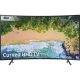 Samsung 49NU7300 Ultra HD 4K LED TV, kavisli ekran ve UHD görüntü içeriği ile vitrin görünümü
