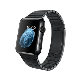 Apple Watch 42 mm uzay siyahı paslanmaz çelik kasa ve baklalı bilezikli akıllı saat