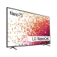 LG 70NANO756PA Ultra HD 4K LED televizyon, Nano75 ve NanoCell yazıları, siyah çerçeveli genel renkli ekran