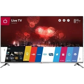LG 70LB650V Full HD LED televizyon; canlı şehir manzarası ve havai fişekli ekran görüntüsü ile vitrin görseli