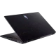 Acer Nitro V 15 ANV15-52A51 siyah oyuncu laptop, arkadan yarı açık açıyla kapak tasarımı ve klavyesiyle görünüyor