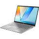 Asus Vivobook S14 M3407GA-SF004W gümüş ultrabook laptop, açık klavye ve parlak ekran görünümü