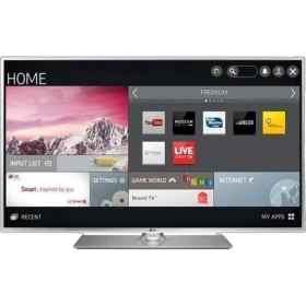 LG 55LB580V Full HD FHD LED televizyon ön panel ekranı, genel siyah tasarım vitrin görseli