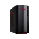 Acer Nitro 50-620 masaüstü bilgisayar, siyah kasası ve kırmızı Nitro logosuyla önden görünüyor