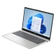 HP AI 15-fd2003nt C03PREA gümüş iş ve ofis laptopu, Windows 11 ekranlı açık cihaz.