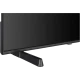 Vestel 55UT9740 Ultra HD 4K LED televizyon, siyah ekranı ve ayaklı tasarımıyla yandan görünüm