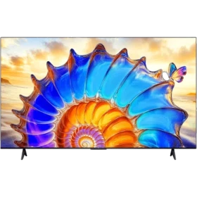TCL 75V6D Ultra HD 4K LED televizyon, genel renkli ince tasarım; canlı deniz temalı ekran.
