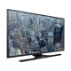 Samsung 48JU6480 Ultra HD 4K LED Televizyon, şehir manzaralı canlı ekranı ile siyah renkli TV