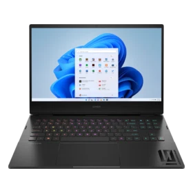 HP OMEN Gaming 16-k0008nt 7H8Z5EA siyah oyuncu laptop, 32GB RAM ve 1TB SSD DOS görünümü