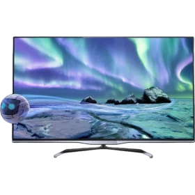 Philips 42PFL5038K Full HD LED televizyon, genel renkli düz ekran ve deniz manzaralı canlı ekran görüntüsü