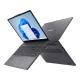 Lenovo IdeaPad Slim 3 83K100Q0TR FR50 gri iş ve ofis laptopu, açık ekranlı ve farklı açılardan görünüm