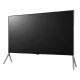 LG 98UB980V Ultra HD 4K LED televizyon, siyah ekran ve ince tasarım, genel renkli televizyon görünümü