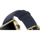 Apple Watch Edition 42 mm, 18 ayar sarı altın kasa ve gece mavisi klasik tokalı kayış detayı