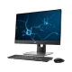 Dell Optiplex 5480 N006O5480AIO masaüstü bilgisayar, siyah ekran, klavye ve fareyle birlikte