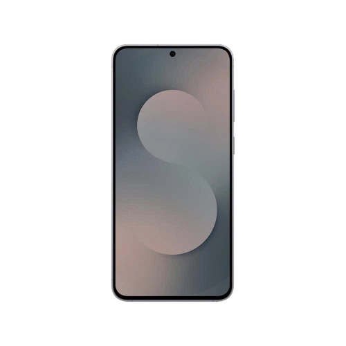 Samsung Galaxy S25 FE siyah akıllı telefon, önden görünüm; ince çerçeveli ekran ve ortada selfie kamerası