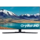Samsung 43TU8500 Ultra HD 4K LED TV; Crystal UHD yazısı ve dağ manzaralı ekran görünümü
