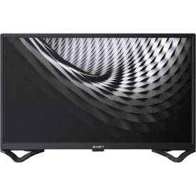 Axen AX32DAB3038 HD Ready LED televizyon, siyah çerçeveli ve ayaklı tasarım, önden görünüm