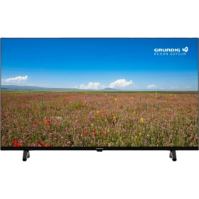 Grundig 40 GDF 5950B Full HD LED televizyon, siyah çerçevesiyle çiçekli kır manzarası gösteriyor
