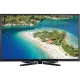 Vestel 32FA7100 Full HD LED TV, siyah çerçeveli ekranında turkuaz koy ve plaj manzarası gösteriyor