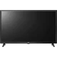 LG 32LJ510U HD Ready LED televizyon, genel siyah renkli düz ekran TV ekranı önden görünümde