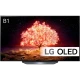 LG OLED55B16LA Ultra HD 4K OLED televizyon; ekranda alev efektli manzara ve LG OLED yazısı görünüyor.