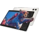 Lenovo Yoga Tab TB710FU Bej tablet; klavye ve kalem ile birlikte, oyun ekranında renkli kedi görseli