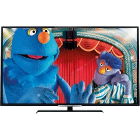 Philips 40PFK5509 Full HD LED televizyon; ekranda canlı kukla sahnesi ve kırmızı perde görünüyor.